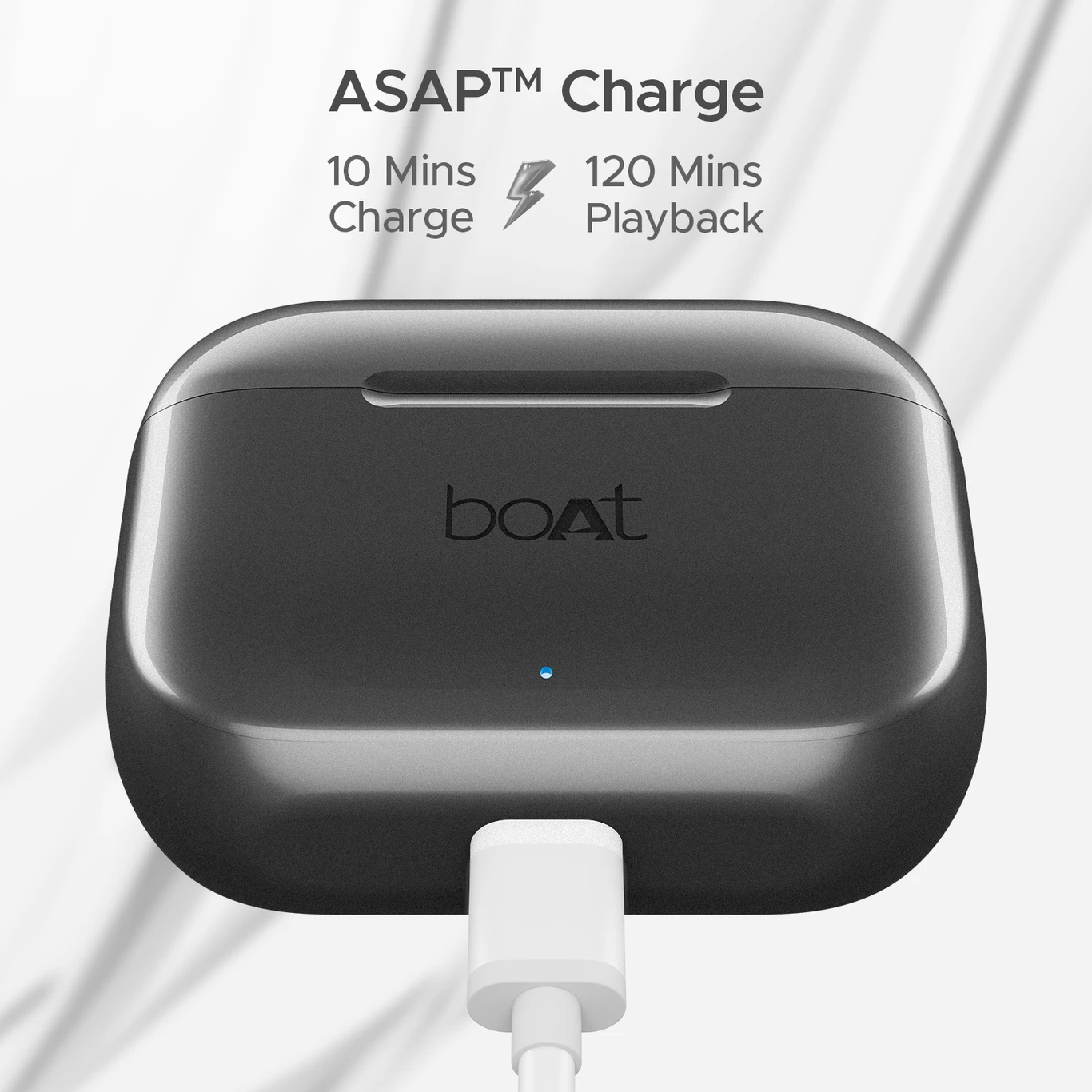 boAt Airdopes 161, Adv 4Mic ENx, 50H Battery,Fast Charge,13mm Driver, Metallic Finish Bluetooth Headset (Carbon Black, True Wireless)